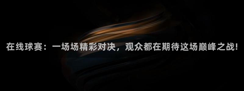 意昂2开户：在线球赛：一场场精彩对决，观众都在期待这场巅峰之
