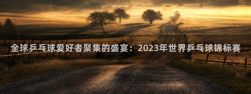 意昂2如何注册开户：全球乒乓球爱好者聚集的盛宴：2023年世
